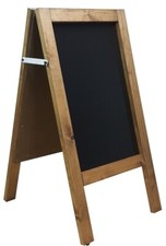 Wooden pavement sign board - pavement,