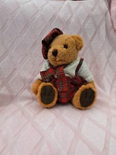 Scottish Teddy in Stewart tartan 