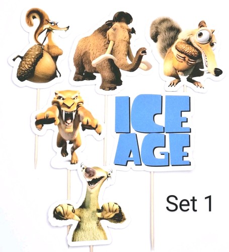 Ice age cupcake toppers - ice,