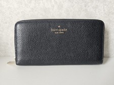 Kate Spade Lena Large Continental Wallet Leather - All Black - M293