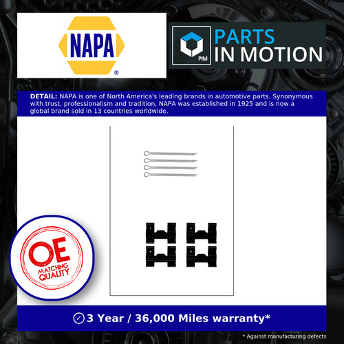Brake pad fitting kit - brake, nfk1298