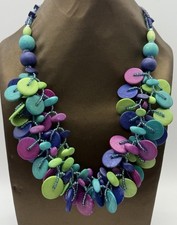 Colourful boho wood disc - boho,
