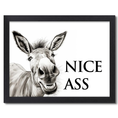 Funny bathroom wall art black - funny,