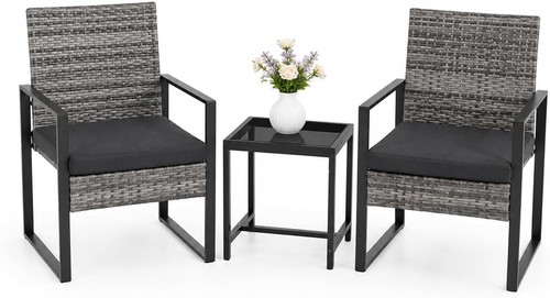 Piece rattan bistro set - piece,