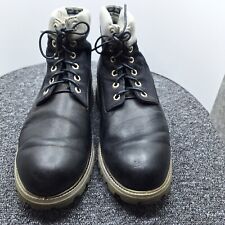 Timberland 6” Roll Top Leather Boots UK Size 11 EU 46 US 12 Black Men's Leather