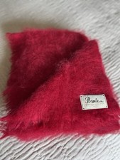 Mohair Blanket Throw by Bronte at Home in a Cosy Red Colour