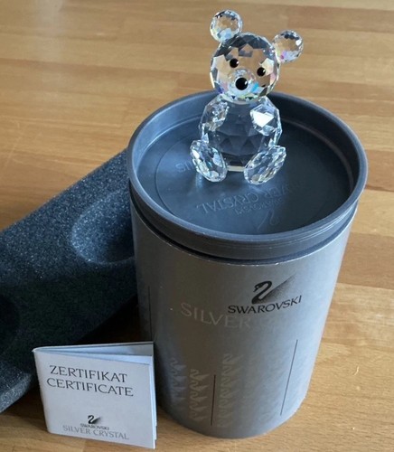 Swarovski silver crystal bear - swarovski,