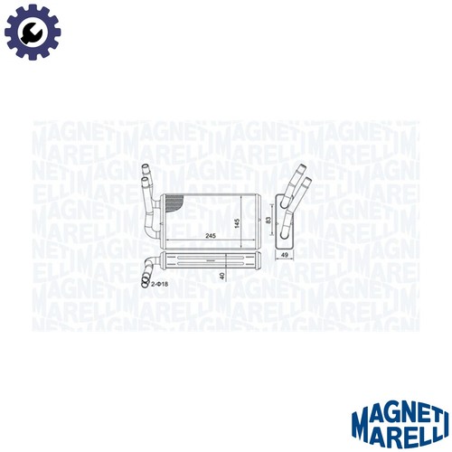 Heat exchanger interior - exchanger,