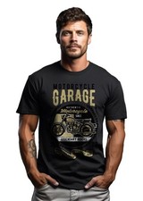 Classic Motorcycle Garage Motorbike Biker Riding Tees & T-Shirts