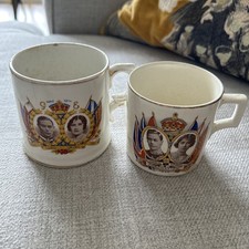 KING GEORGE VI TWO CUPS OF
