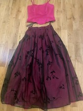 STUNNING VERA MONT FRANCE EVENING LADIES SKIRT BODICE SCARF / SHAWL VINTAGE