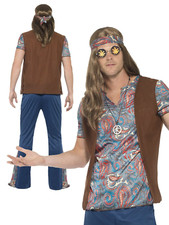 Adult hippie outfit mens 1960s - mens,