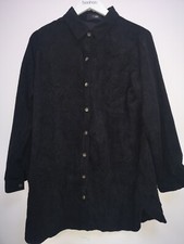 Yours Plus Long Line Cord Shirt 