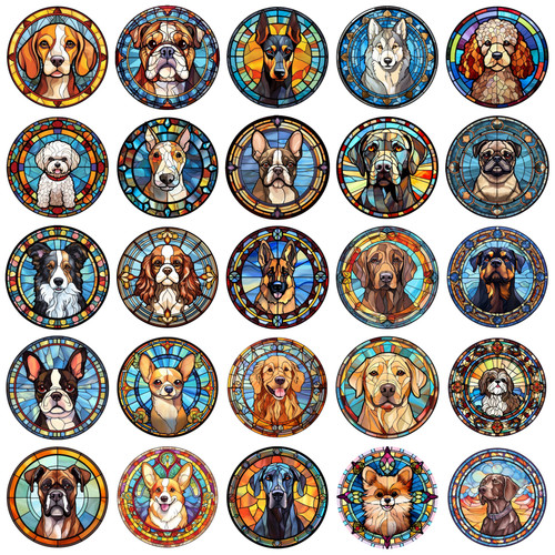 Dog design suncatcher loads - dog,
