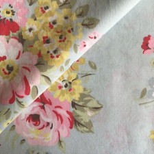 USED 34cm x 119cm W Cath Kidston Spring Bouquet Flower Lightweight Cotton Fabric