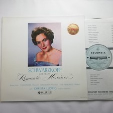 Columbia EMI LP SAX 2300 B/S: Schwarzkopf portrays Romantic Heroines