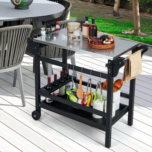 Movable outdoor dining cart - dining,