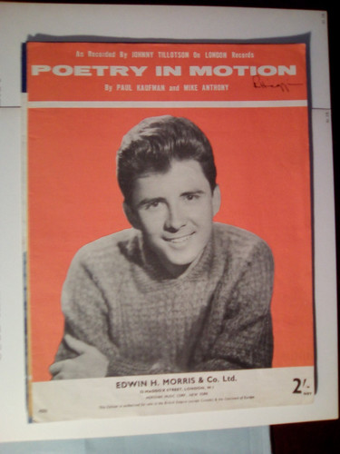 Johnny tillotson poetry - tillotson, in