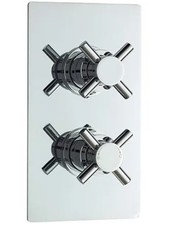 Series 1 Twin Concealed Thermostatic Shower Valve - Chrome