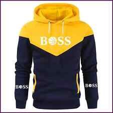 Mens Fleece Patchwork Hoodie