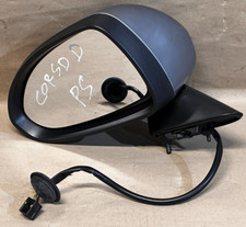 06-2014 VAUXHALL CORSA D PASSENGER SIDE LEFT FRONT ELECTRIC WING MIRROR IN GREY