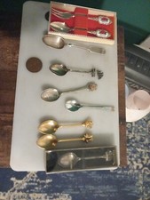 Souvenir Vintage  spoons job lot, X 9.