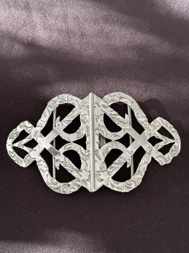 Solid silver nurses belt - solid,