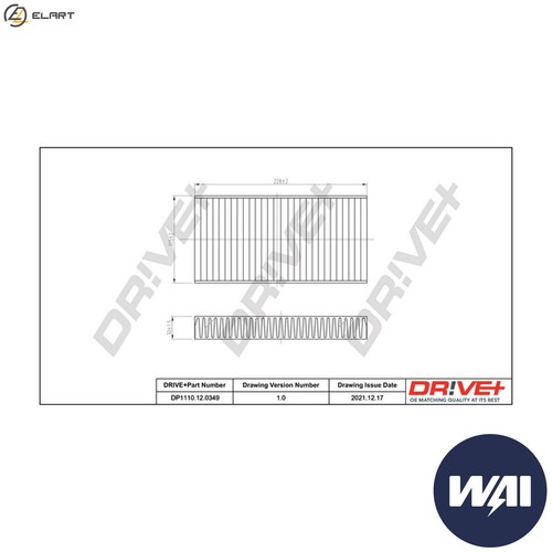 Filter cabin air - filter,