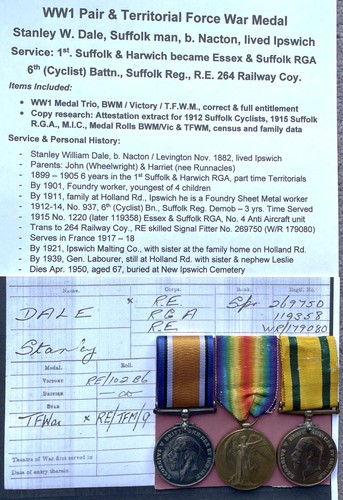 Ww1 pair territorial force - ww1,