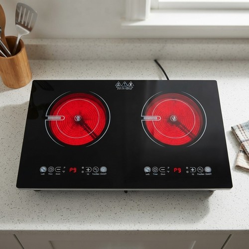Double ceramic hob 220v 3600w - double,