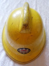 Vintage 1986 London Fire Brigade Helmet Size  Large 60-62 Cromwell LARP Cosplay