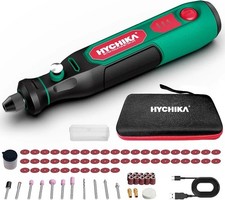HYCHIKA Mini Cordless Rotary Tool Kit - 77PCS Accessories for Drilling, Sanding,