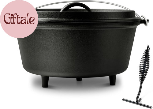 8qt pre seasoned cast iron - 8qt, pre-seasoned
