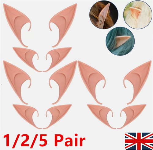 Pairs rubber elf ears - 1-5,