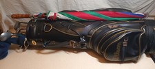 Wilson Golf  Bag & John Letters Swingmaster Clubs & Other Metal Drivers & Caddy