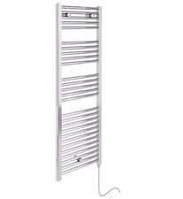 Electric Towel Warmer Essential Chrome 920 mm x 480 mm 148290 C Type Plug
