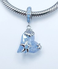 Sea Life Heart Dangle Charm