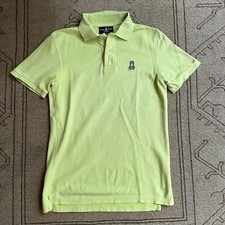 Psycho Bunny New York Robert Godfrey Lime Green Polo Shirt Size 4