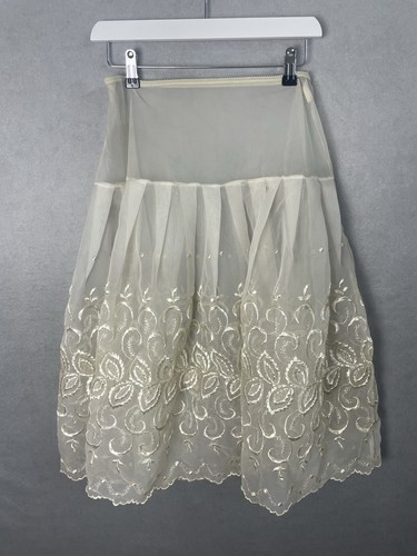 Vintage 1950 full slip lacey - slip,
