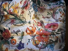 100% Silk Gucci Scarf Detailed
