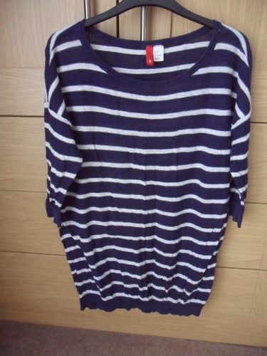 Longer length navy white - longer,