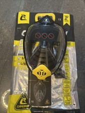 Cressi Bali Full Face Snorkel Mask - yellow and Black Size S/M. NEW 