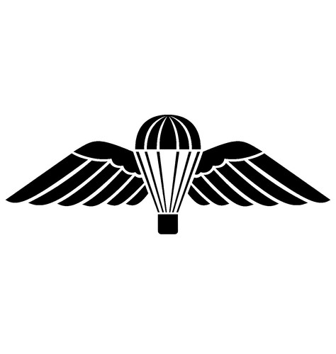 British airborne parachute - british,