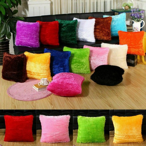 Luxury fluffy cushion covers - fluffy,