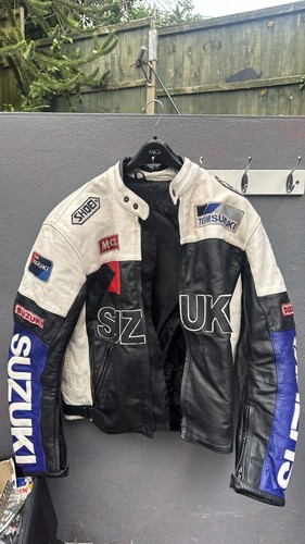 Vintage suzuki leather - suzuki, jacket