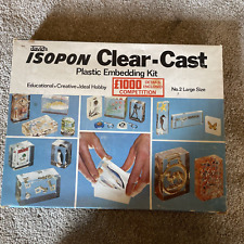 Vintage 1970s David’s Isopon Clear-Cast Plastic Embedding Kit No.2 Large Size