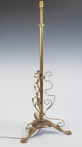 Antique art nouveau brass - art,