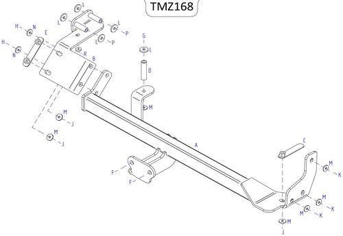 Towtrust fixed flange - fixed,