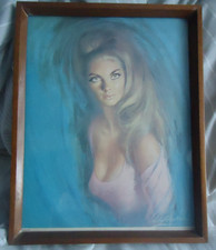 Vintage Louis Shabner Evelyn 1970's Calendar Print Framed 38cm x 30cm Picture