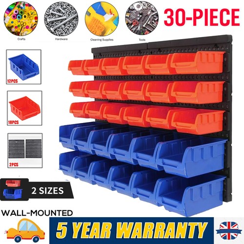 Plastic bins wall mounted - 30,